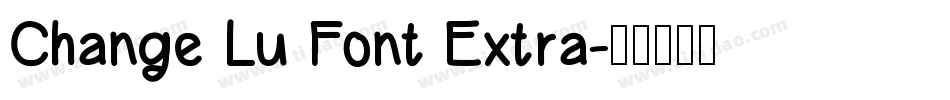 Change Lu Font Extra字体转换